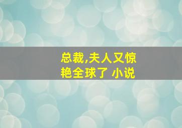 总裁,夫人又惊艳全球了 小说